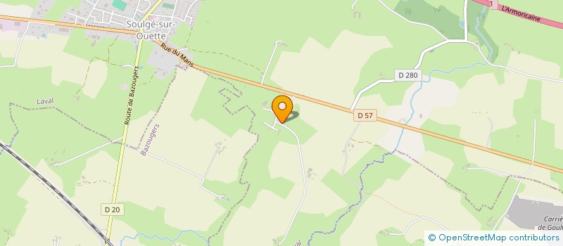localisation de l'entreprise PARX à SOULGE-SUR-OUETTE