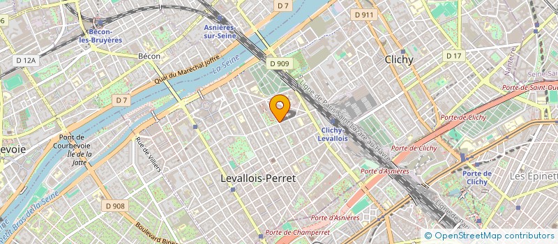 localisation de l'entreprise PARY IMMOBILIER à LEVALLOIS-PERRET
