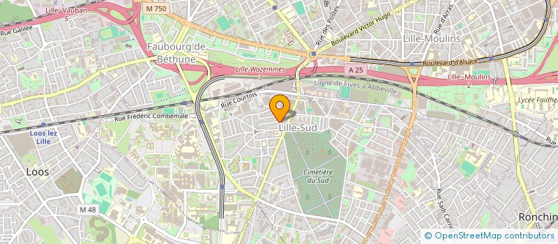 localisation de l'entreprise PARYBAT à LILLE