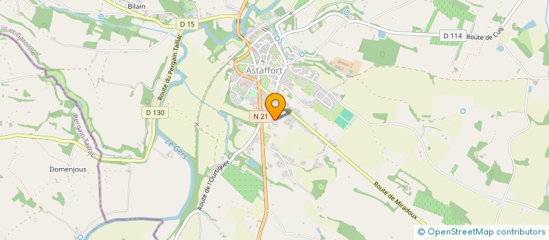 localisation de l'entreprise PARYLIES à ASTAFFORT