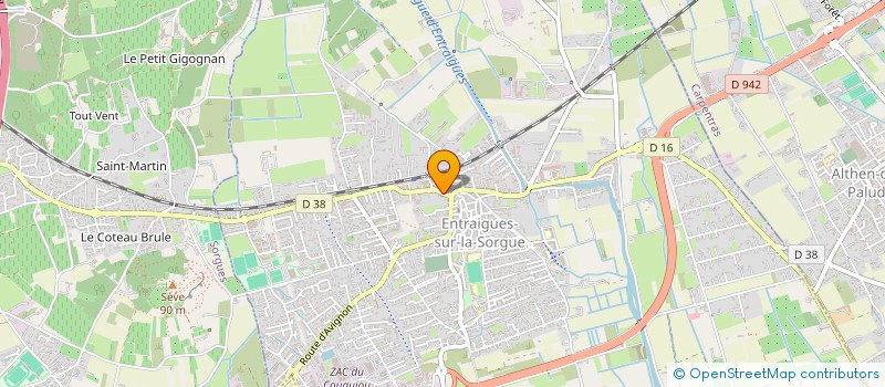 localisation de l'entreprise PARYMO 3  ENTRAIGUES-SUR-LA-SORGUE