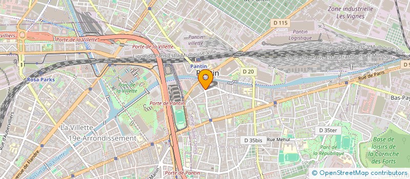 localisation de l'entreprise PAS  PANTIN