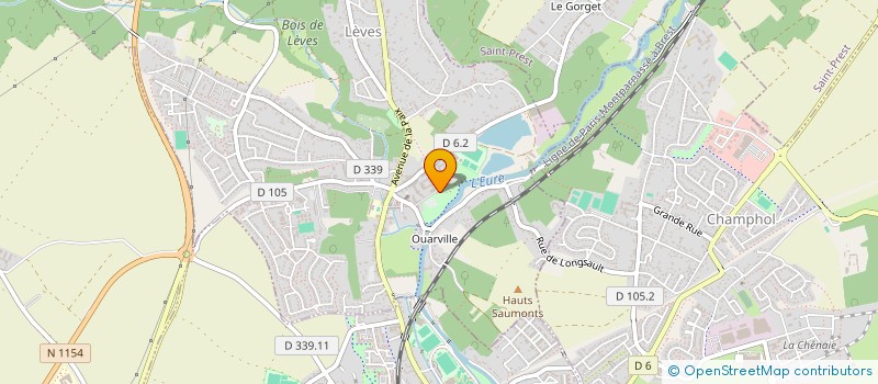 localisation de l'entreprise PAS A PAS 28 à LEVES