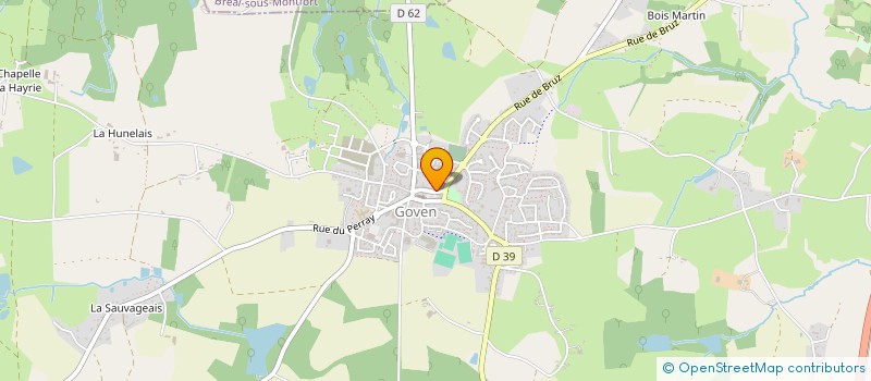 localisation de l'entreprise PAS A PAS  GOVEN