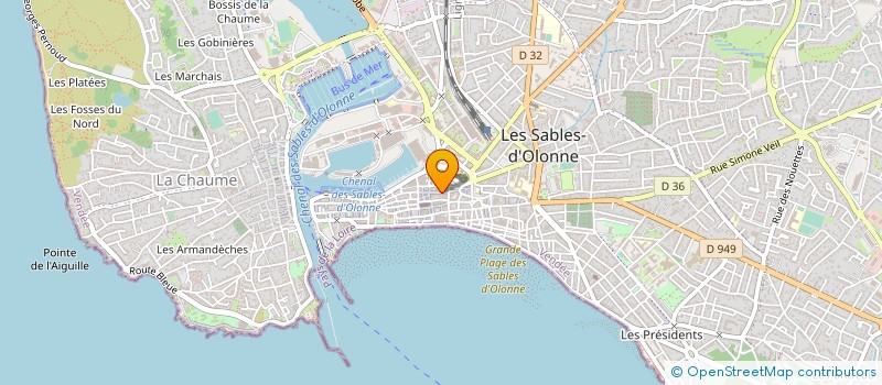 localisation de l'entreprise PAS A PAS à LES SABLES D'OLONNE