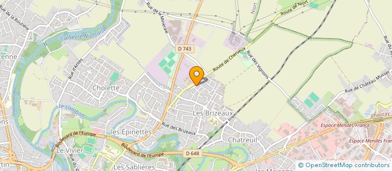 localisation de l'entreprise PAS A PAS à NIORT