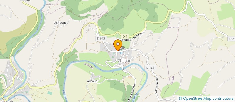 localisation de l'entreprise PAS A PAS  CHILHAC