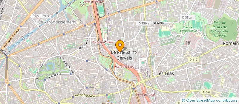 localisation de l'entreprise PAS A PAS à LE PRE-SAINT-GERVAIS