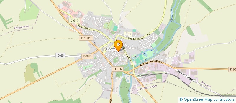 localisation de l'entreprise PAS A PAS à BRETEUIL
