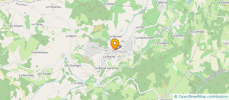 localisation de l'entreprise PAS A PAS  RONTALON