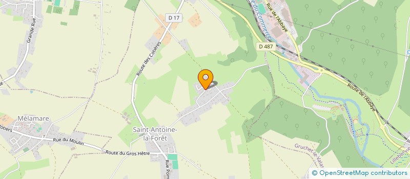 localisation de l'entreprise PAS A PAS  SAINT-ANTOINE-LA-FORET