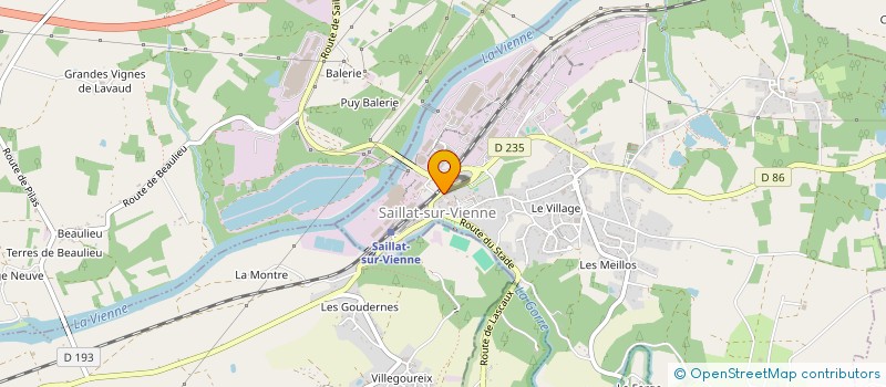 localisation de l'entreprise PAS A PAS  SAILLAT-SUR-VIENNE