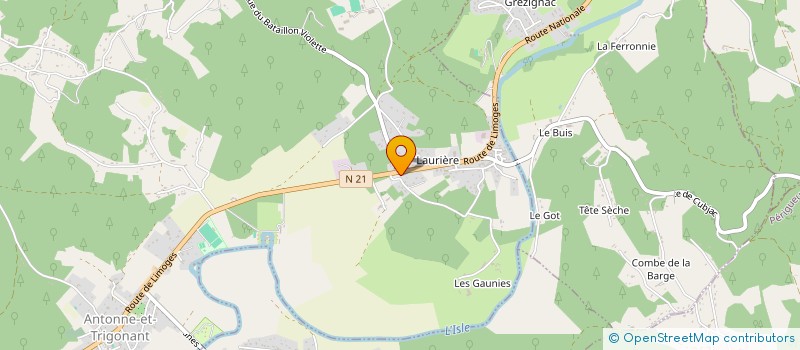 localisation de l'entreprise PAS A PAS  ANTONNE-ET-TRIGONANT