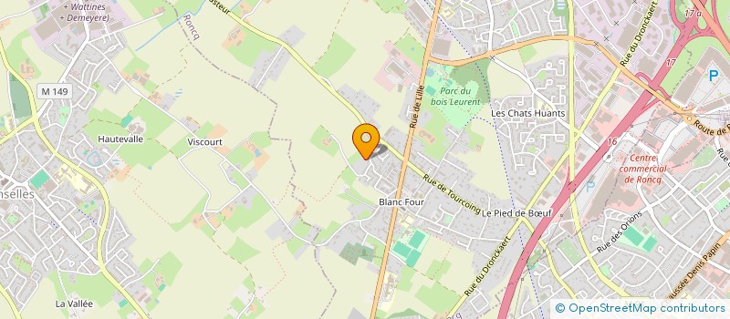 localisation de l'entreprise PAS A PAS AVEC AUGUSTIN - ASSOCIATION ZTTK FRANCE  RONCQ