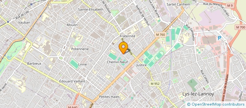 localisation de l'entreprise PAS A PAS - REFLEXOLOGIE à ROUBAIX