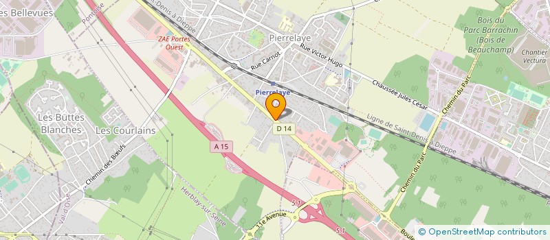 localisation de l'entreprise PAS ASCENSEURS à PIERRELAYE
