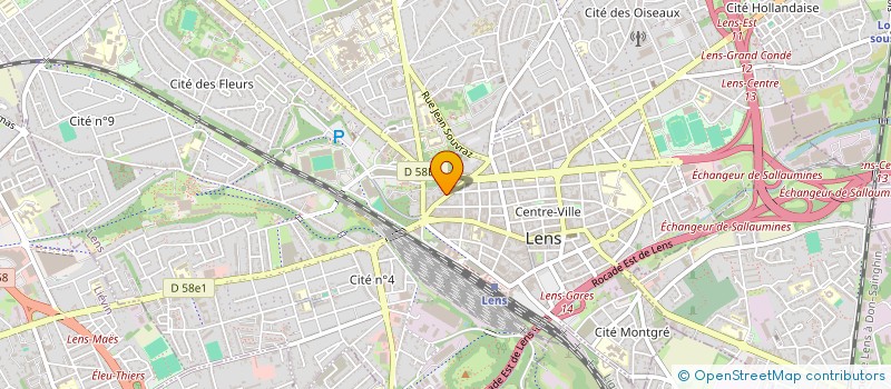 localisation de l'entreprise PAS DE CALAIS ACTIF  LENS