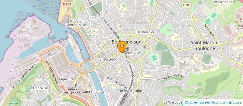 localisation de l'entreprise PAS DE CALAIS CINEMA  BOULOGNE-SUR-MER