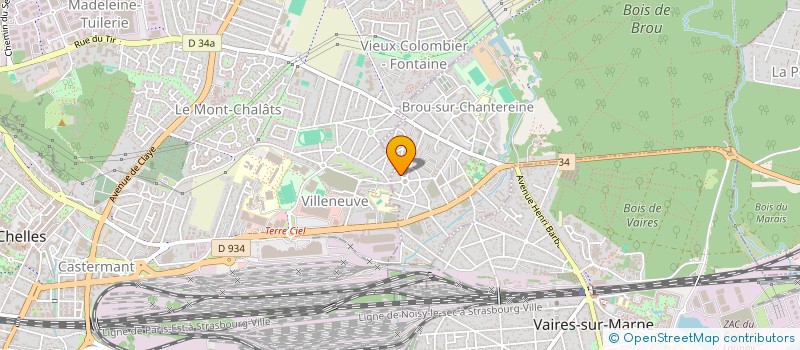 localisation de l'entreprise PAS DE COTE  ACCOMPAGNEMENT DES ENFANTS NEUROATYPIQUES ET DE LEURS FAMILLES  BROU-SUR-CHANTEREINE