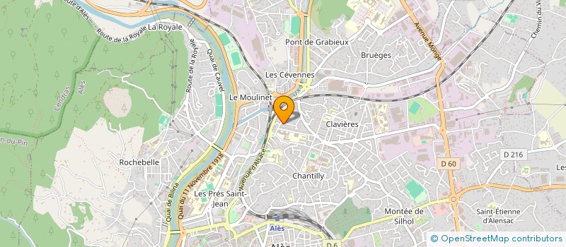 localisation de l'entreprise PAS DE COTE EN SANTE  ALES