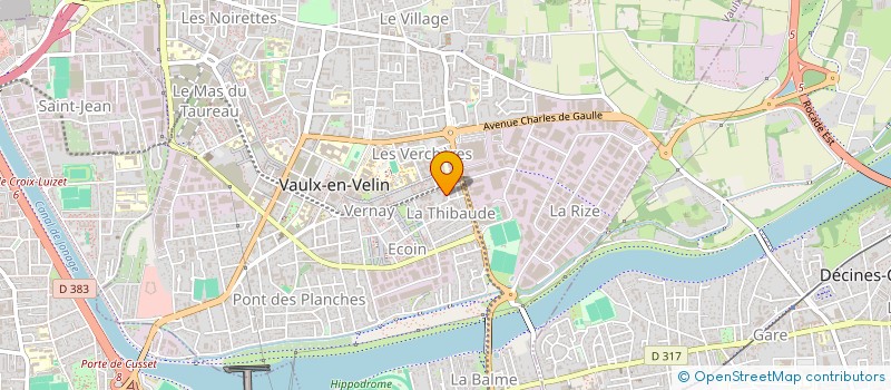 localisation de l'entreprise PAS DE DEUX  VAULX-EN-VELIN