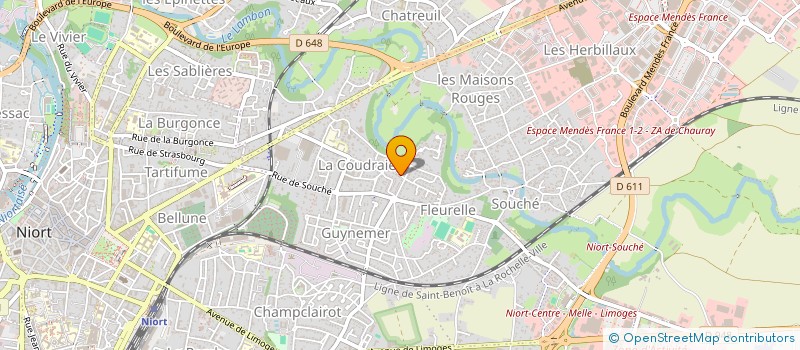localisation de l'entreprise PAS DE LECRONIER NICOLAS SANS TOIT  NIORT