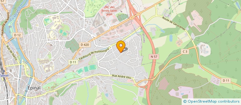 localisation de l'entreprise PAS DE TOIT SANS NOUS à EPINAL