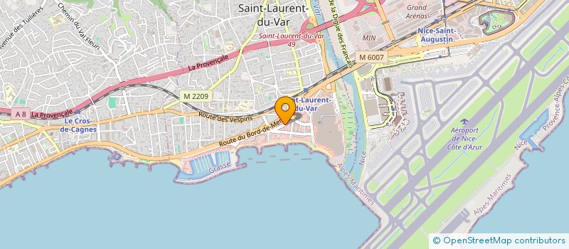 localisation de l'entreprise PAS DIFFUSION à SAINT LAURENT DU VAR