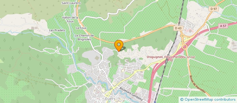 localisation de l'entreprise PAS REDON à CUERS