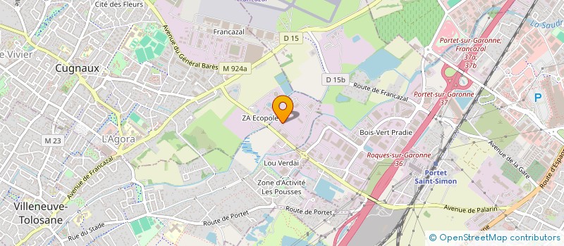 localisation de l'entreprise PASA à VILLENEUVE-TOLOSANE