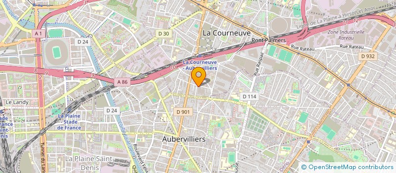 localisation de l'entreprise PASA BEY PARIS à LA COURNEUVE