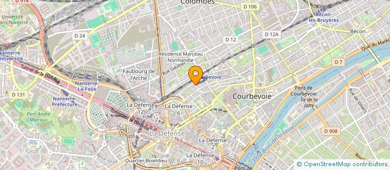 localisation de l'entreprise PASADENA à COURBEVOIE