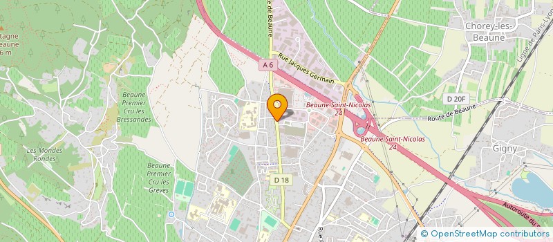 localisation de l'entreprise PASADENA-IMBERT à BEAUNE