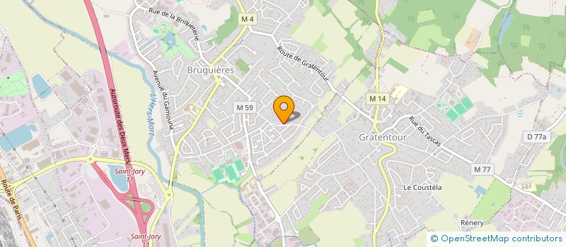 localisation de l'entreprise PASALAC  BRUGUIERES