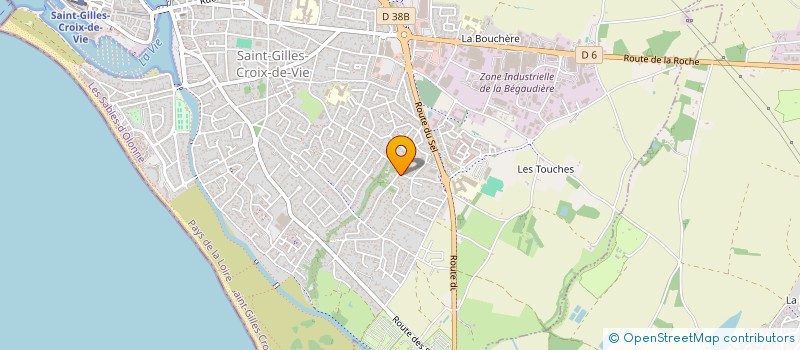 localisation de l'entreprise PASANDA LITTORAL à SAINT-GILLES-CROIX-DE-VIE