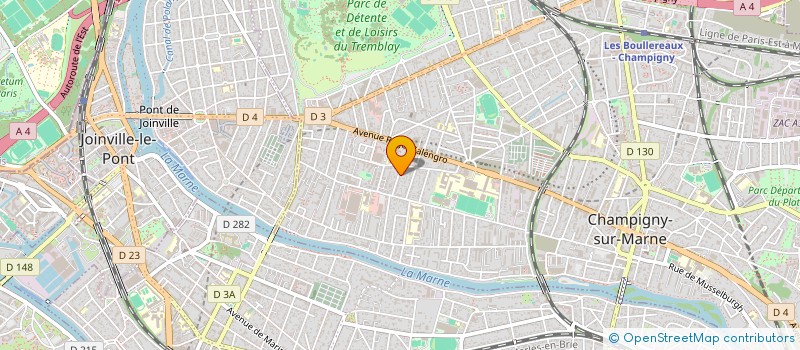 localisation de l'entreprise PASAROEL  CHAMPIGNY-SUR-MARNE