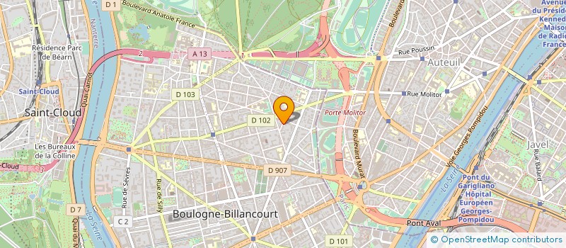 localisation de l'entreprise PASAUV à BOULOGNE-BILLANCOURT