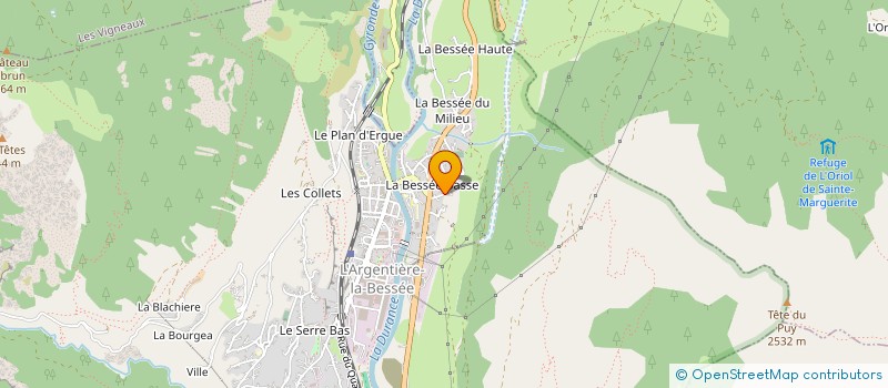 localisation de l'entreprise PASC911  L'ARGENTIERE-LA-BESSEE