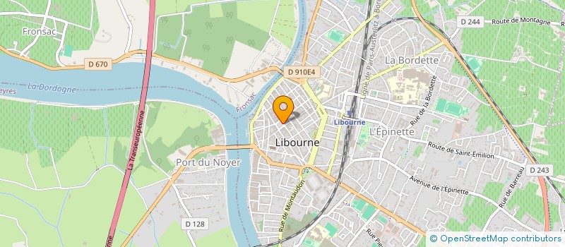 localisation de l'entreprise PASCADINE  LIBOURNE