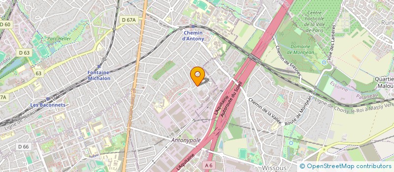 localisation de l'entreprise PASCAL 133  ANTONY