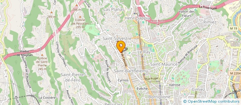 localisation de l'entreprise PASCAL à NICE