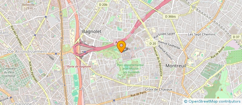 localisation de l'entreprise PASCAL à BAGNOLET