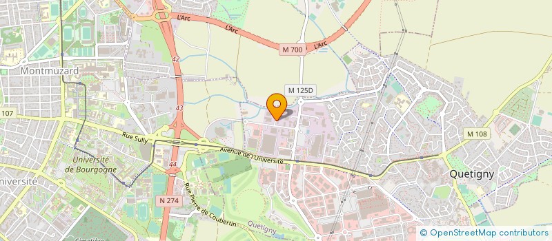 localisation de l'entreprise PASCAL à QUETIGNY