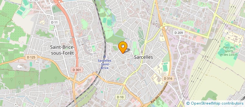 localisation de l'entreprise PASCAL AUDIOVISUEL  SARCELLES