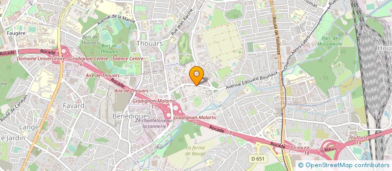 localisation de l'entreprise PASCAL BONNAC à VILLENAVE-D'ORNON