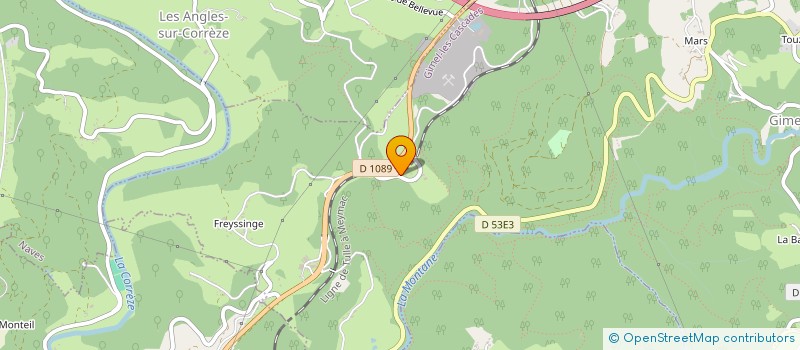 localisation de l'entreprise PASCAL BONNET  GIMEL-LES-CASCADES