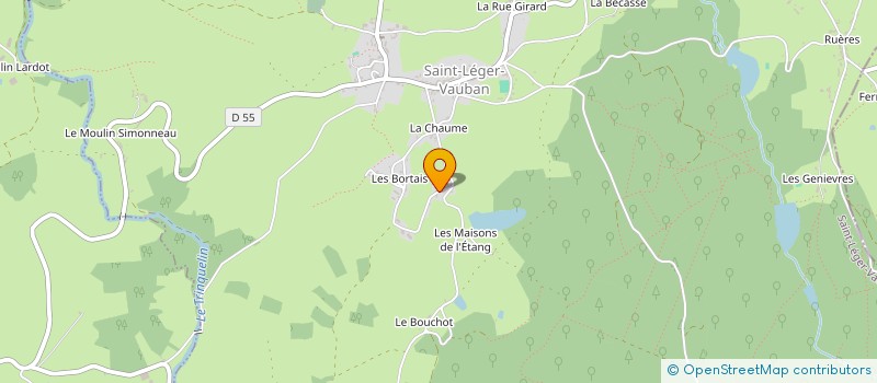 localisation de l'entreprise PASCAL BONORON à CHASTELLUX-SUR-CURE