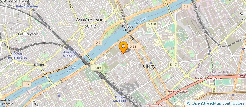 localisation de l'entreprise PASCAL BRION SARL à CLICHY