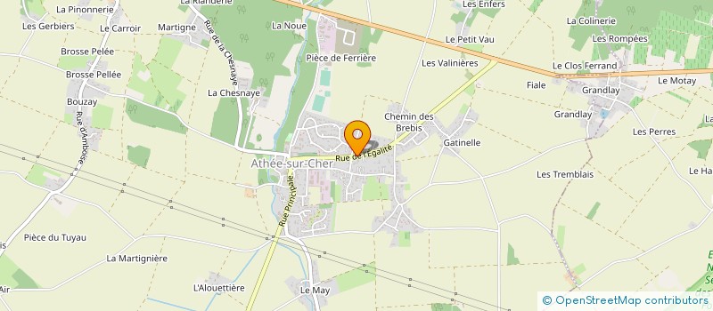 localisation de l'entreprise PASCAL COLAS  ATHEE-SUR-CHER