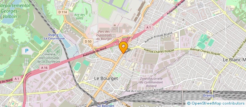 localisation de l'entreprise PASCAL DUCHAUCHOY-CREUZIN ET MARINE LAMACHE, HUISSIERS DE JUSTICE ASSOCIES à LE BOURGET